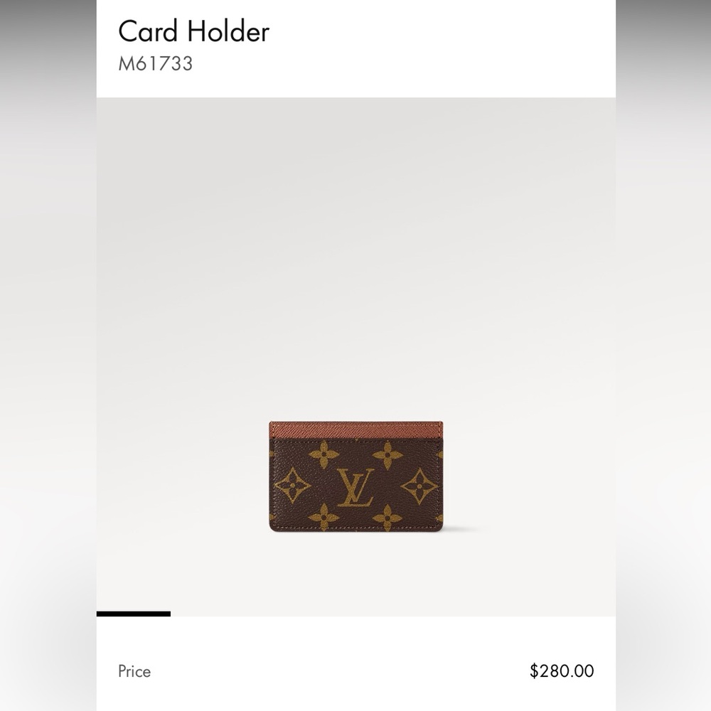 LV Monogram Card Holder